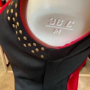 Aline dress lined. worn once. Polyester & spandex. Wash inside out in cold.